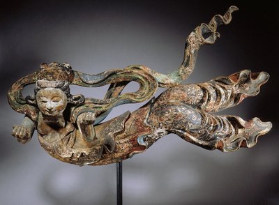 Apsaras, 17-18. század (polikróm fa) alkotó: Japanese School