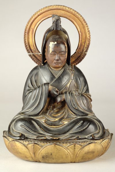 buddhista apát (lakkozott fa) alkotó: Japanese School
