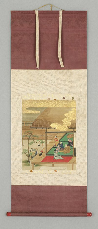 Ház terasz figurákkal alkotó: Japanese School