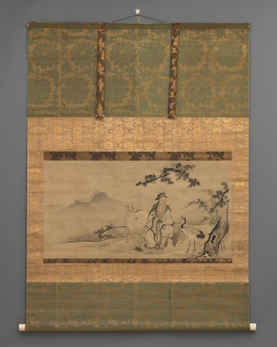 Jurojin és Szarvas alkotó: Japanese School