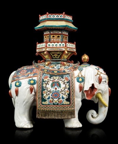 Kakiemon-stílusú elefánt alkotó: Japanese School