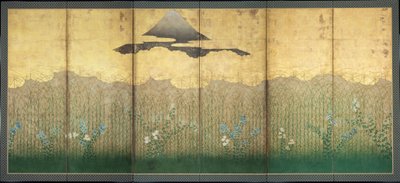 Musashino - Anonymous - 17. század - Akvarell és tus papíron - 155,5x363 - Suntory Művészeti Múzeum alkotó: Japanese School