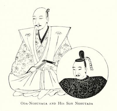 Oda-Nobunaga Proposal d Expenses s Nobututada Mura alkotó: Japanese School