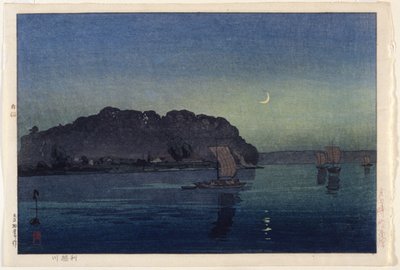 Tonegawa folyó (színes fatömbnyomat) alkotó: Japanese School