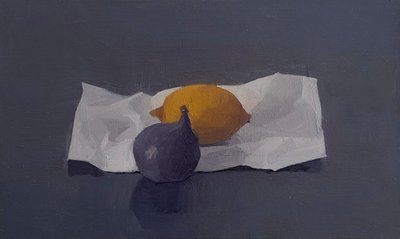 Füge és citrom, 2016 (olaj, hársfa) alkotó: Jason Line