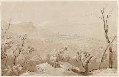 Kilátás a Kopasz-hegyről, Orange megye, New York. alkotó: Jasper Francis Cropsey