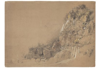 Cliff Bonchurchben alkotó: Jasper Francis Cropsey