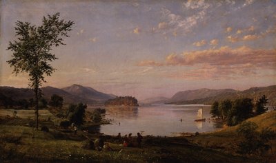 Greenwood Lake, New Jersey, 1866 alkotó: Jasper Francis Cropsey