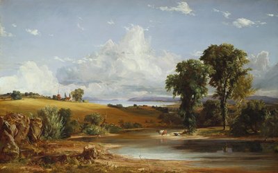 Nyári délután a Hudsonon, 1852 alkotó: Jasper Francis Cropsey