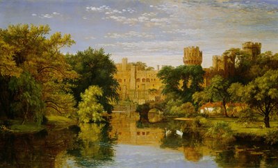 Warwick kastély, Anglia, 1857. alkotó: Jasper Francis Cropsey