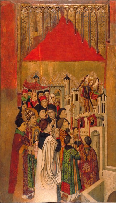 Szent Mihály jelenése a Saint Ange kastélyban alkotó: Jaume Huguet
