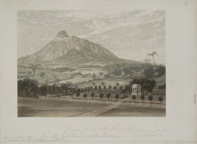 Buitenzorgi kert (akvatinta) alkotó: Javanese School