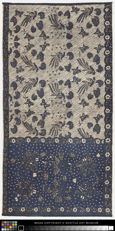 sarong (kain kapala) alkotó: Javanese School