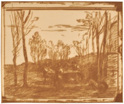 Ebéd a tisztáson alkotó: Jean-Baptiste-Camille Corot