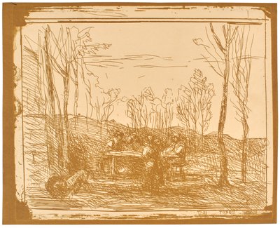 Ebéd a tisztáson alkotó: Jean-Baptiste-Camille Corot