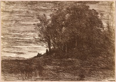 A remete erdei, avagy a Trasimeno-tó partjai alkotó: Jean-Baptiste-Camille Corot