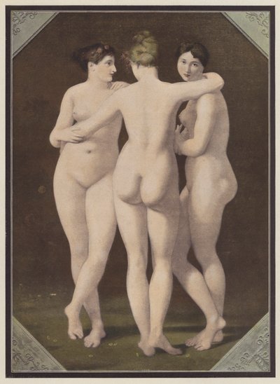 A három grácia (színes litó) alkotó: Jean Baptiste (after) Regnault