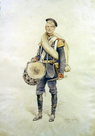 Egy dobos portréja alkotó: Jean Baptiste Edouard Detaille