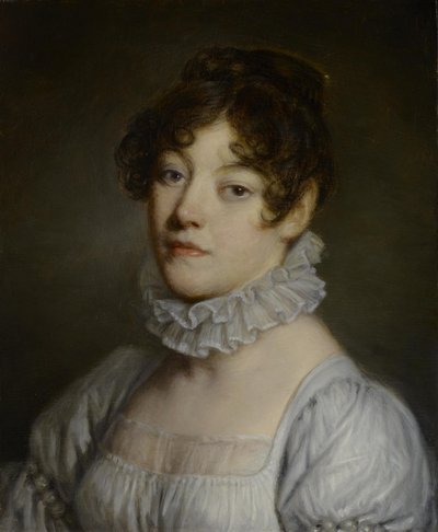 Egy fiatal nő portréja alkotó: Jean-Baptiste Greuze