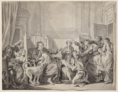 A bűnös és bűnbánó lánya alkotó: Jean-Baptiste Greuze