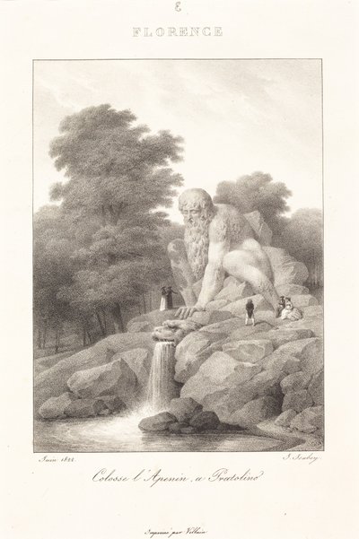 Az Appenninek kolosszusa, Pratolino alkotó: Jean-Baptiste Isabey