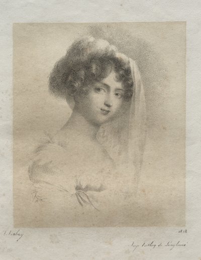 Asszony. Horace Vernet alkotó: Jean-Baptiste Isabey