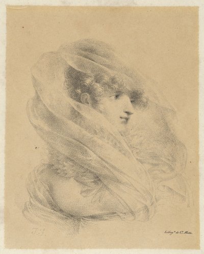 Mademoiselle Ledieu portréja alkotó: Jean-Baptiste Isabey