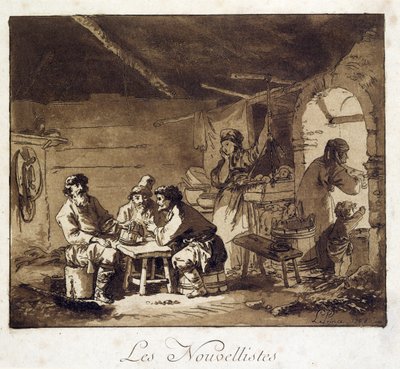 Les Nouvellistes alkotó: Jean Baptiste Le Prince