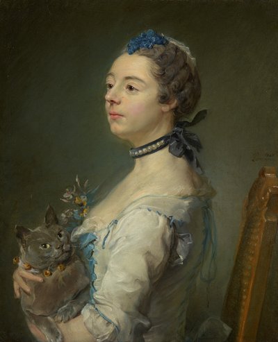 Magdaleine Pinceloup de la Grange, született de Parseval alkotó: Jean-Baptiste Perronneau