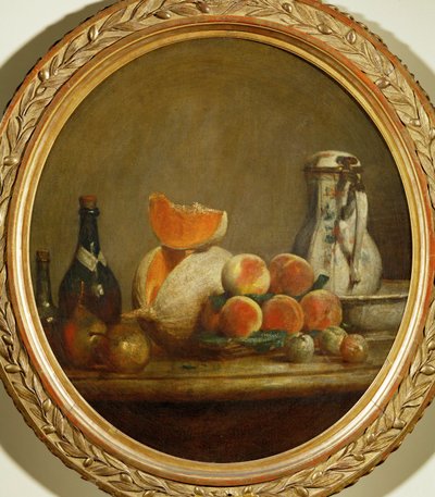 A dinnye (festmény vászonra) alkotó: Jean-Baptiste Simeon Chardin