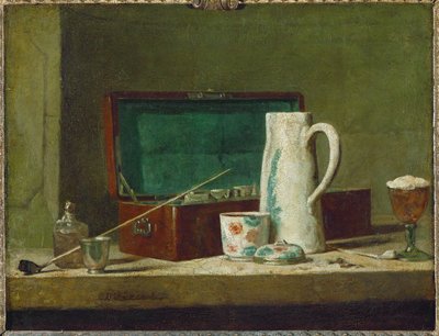 Pipák és ivóvázák ... alkotó: Jean-Baptiste Simeon Chardin