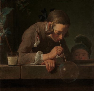 Szappanbuborékok, 1733-34 körül (olaj, vászon) alkotó: Jean Baptiste Simeon Chardin