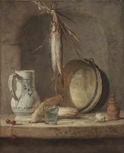 Csendélet heringekkel, 1735 körül (olaj, vászon) alkotó: Jean Baptiste Simeon Chardin
