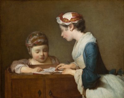 A kis iskolanő, 1740 után (olaj, vászon) alkotó: Jean Baptiste Simeon Chardin