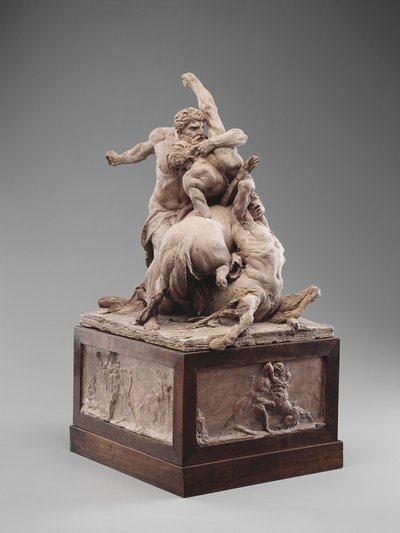 Herkules harcban két kentaurral, 1785 körül (terrakotta) alkotó: Jean-Baptiste Stouf
