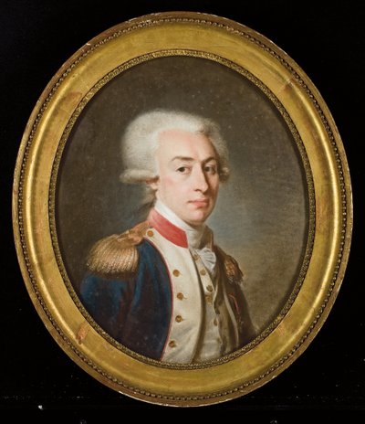 La Fayette márki portréja (pasztell, papír) alkotó: Jean-Baptiste Weyler