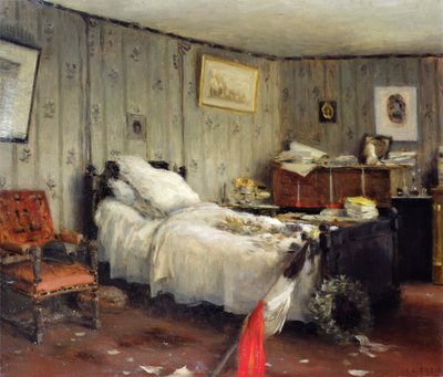 Leon Gambetta ravatalozó szobája alkotó: Jean-Charles Cazin