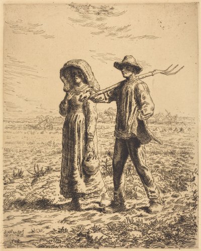 Indulás a munkába alkotó: Jean-Francois Millet