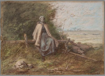 Pásztorlány alkotó: Jean-Francois Millet