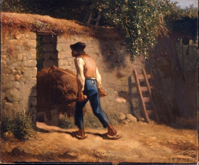 Paraszt talicskával alkotó: Jean-Francois Millet