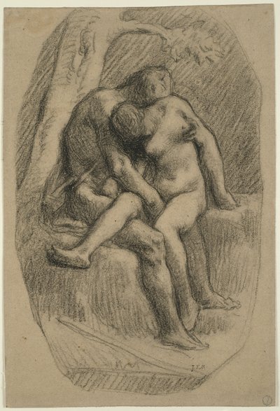 A szerelmesek alkotó: Jean-Francois Millet