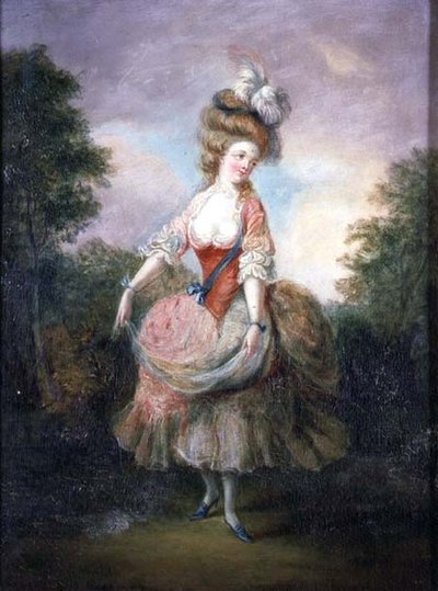 Táncos tollsapkával alkotó: Jean Frederic Schall