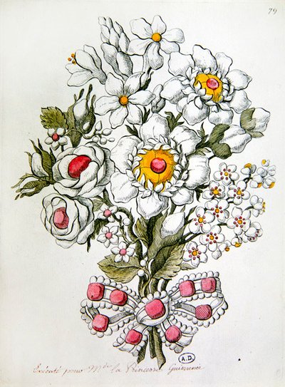 Csokor drágakövekből alkotó: Jean Henri Prosper (after) Pouget