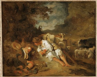 Merkúr és Argos ... alkotó: Jean-Honore Fragonard