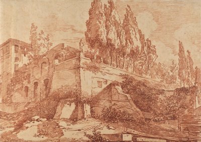 Egy császári palota romjai, Róma alkotó: Jean-Honore Fragonard