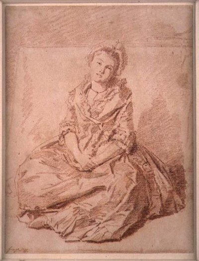 Ülő lány alkotó: Jean Honore Fragonard