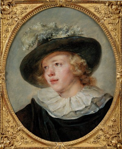 egy fiatalember portréja alkotó: Jean-Honore Fragonard