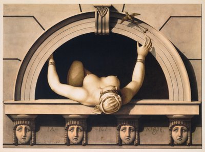 Ő szabad (Il est Libre), c. 1798 (akvarell papíron) alkotó: Jean Jacques Lequeu