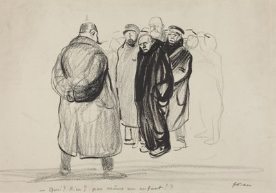 Üres kézzel, egy Zeppelin legénysége alkotó: Jean-Louis Forain