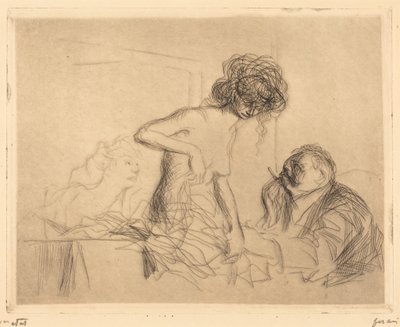 Egy különteremben, első tábla alkotó: Jean-Louis Forain